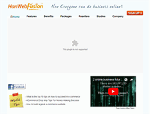 Tablet Screenshot of hanwebfusion.com